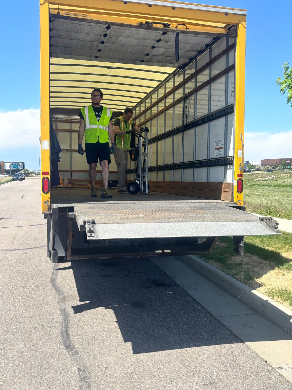 Moving crew working in Denver