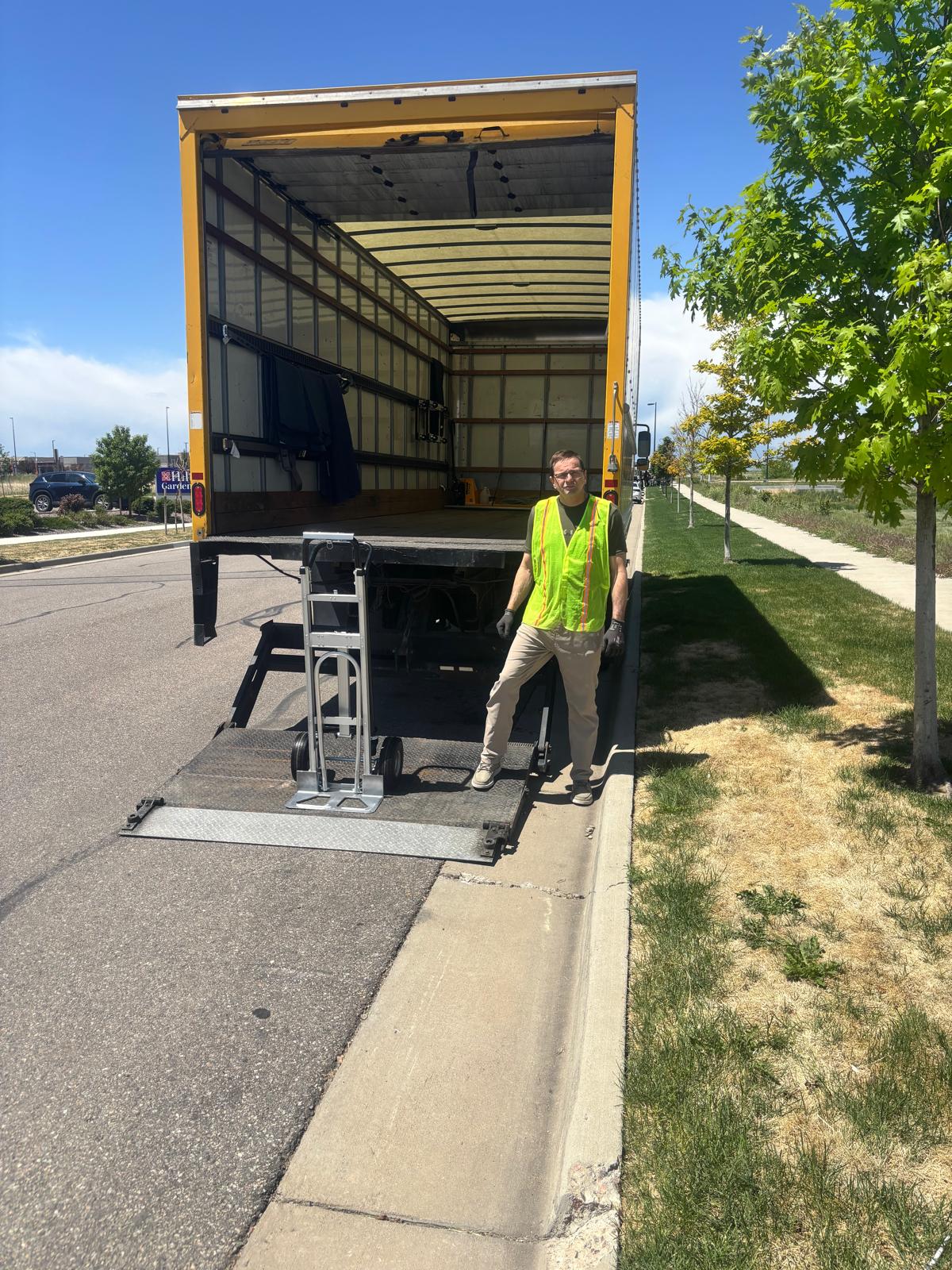 Professional mover ready for transport